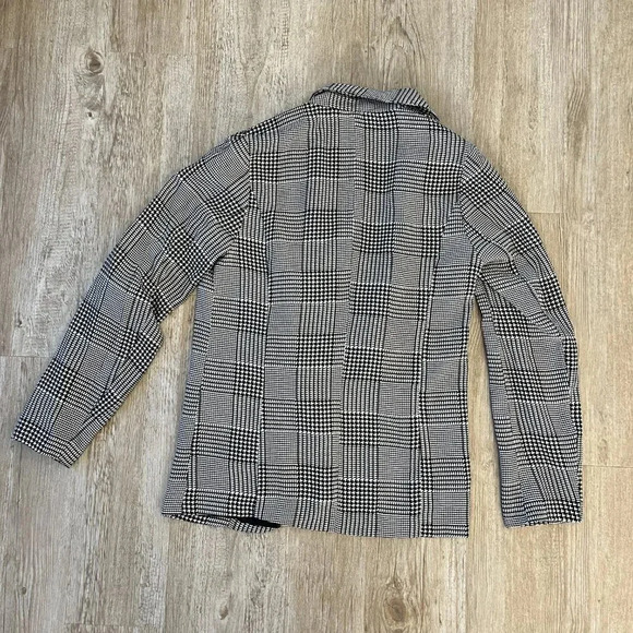 Womens Charlotte Russe Black/White Blazer - M - Picture 4 of 5